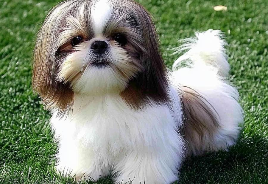 Dog before grooming
